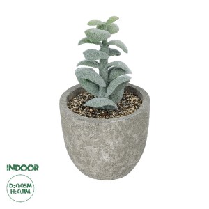glo-21027-21027_0 GLOBOSTAR® ARTIFICIAL GARDEN SUCCULENT SEDEVERIA POTTED PLANT 21027 ΔΙΑΚΟΣΜΗΤΙΚΟ ΦΥΤΟ ΣΕΔΕ