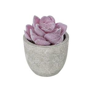 glo-21028-21028_2 GLOBOSTAR® ARTIFICIAL GARDEN SUCCULENT SEDEVERIA POTTED PLANT 21028 ΔΙΑΚΟΣΜΗΤΙΚΟ ΦΥΤΟ ΣΕΔΕ