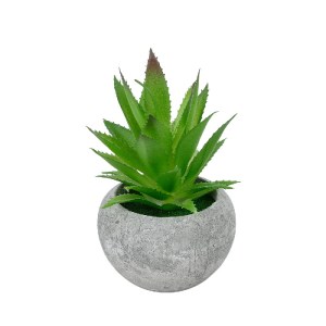glo-21037-21037_2 GLOBOSTAR® ARTIFICIAL GARDEN SUCCULENT ALOE POTTED PLANT 21037 ΔΙΑΚΟΣΜΗΤΙΚΟ ΦΥΤΟ ΑΛΟΗ Φ10 