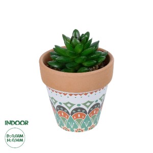 glo-21051-21051_0 GLOBOSTAR® ARTIFICIAL GARDEN SUCCULENT SANSEVIERIA POTTED PLANT 21051 ΔΙΑΚΟΣΜΗΤΙΚΟ ΦΥΤΟ ΣΑ