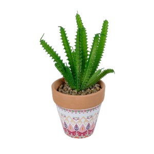 glo-21052-21052_2 GLOBOSTAR® ARTIFICIAL GARDEN SUCCULENT EUPHORBIA POTTED PLANT 21052 ΔΙΑΚΟΣΜΗΤΙΚΟ ΦΥΤΟ ΕΥΦΟ