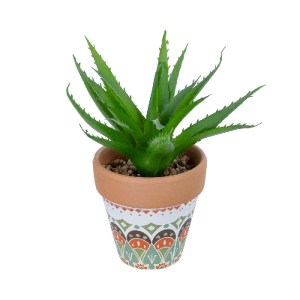 glo-21054-21054_2 GLOBOSTAR® ARTIFICIAL GARDEN SUCCULENT ALOE POTTED PLANT 21054 ΔΙΑΚΟΣΜΗΤΙΚΟ ΦΥΤΟ ΑΛΟΗ  Φ15