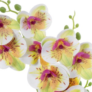 glo-21078-21078_3 GLOBOSTAR® ARTIFICIAL GARDEN WHITE - FUCHSIA ORCHID 21078 ΔΙΑΚΟΣΜΗΤΙΚΟ ΦΥΤΟ ΛΕΥΚΗ - ΦΟΥΞΙΑ