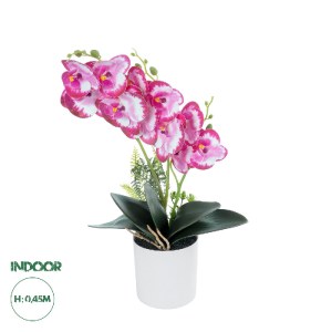 glo-21079-21079_0 GLOBOSTAR® ARTIFICIAL GARDEN PINK + FUCHSIA ORCHID 21079 ΔΙΑΚΟΣΜΗΤΙΚΟ ΦΥΤΟ ΡΟΖ - ΦΟΥΞΙΑ ΟΡ
