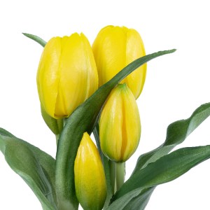 glo-21093-21093_3 GLOBOSTAR® ARTIFICIAL GARDEN YELLOW TULIP 21093 ΔΙΑΚΟΣΜΗΤΙΚΟ ΦΥΤΟ ΚΙΤΡΙΝΗ ΤΟΥΛΙΠΑ Υ23CM