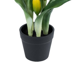 glo-21093-21093_4 GLOBOSTAR® ARTIFICIAL GARDEN YELLOW TULIP 21093 ΔΙΑΚΟΣΜΗΤΙΚΟ ΦΥΤΟ ΚΙΤΡΙΝΗ ΤΟΥΛΙΠΑ Υ23CM
