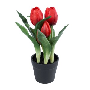 glo-21094-21094_2 GLOBOSTAR® ARTIFICIAL GARDEN RED TULIP 21094 ΔΙΑΚΟΣΜΗΤΙΚΟ ΦΥΤΟ ΚΟΚΚΙΝΗ ΤΟΥΛΙΠΑ Υ23CM