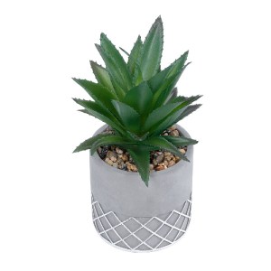 glo-21096-21096_2 GLOBOSTAR® ARTIFICIAL GARDEN SUCCULENT ALOE 21096 ΔΙΑΚΟΣΜΗΤΙΚΟ ΦΥΤΟ ΠΑΧΥΦΥΤΟ ΑΛΟΗ Υ17CM