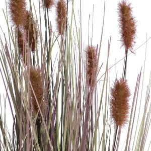 glo-21099-21099_3 GLOBOSTAR® ARTIFICIAL GARDEN BROWN LAGURUS 21099 ΔΙΑΚΟΣΜΗΤΙΚΟ ΦΥΤΟ ΚΑΦΕ ΛΑΓΟΟΥΡΑ Υ70CM