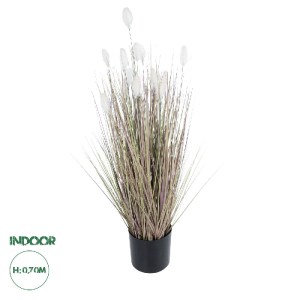 glo-21100-21100_0 GLOBOSTAR® ARTIFICIAL GARDEN BEIGE LAGURU 21100 ΔΙΑΚΟΣΜΗΤΙΚΟ ΦΥΤΟ ΜΠΕΖ ΛΑΓΟΟΥΡΑ Υ70CM