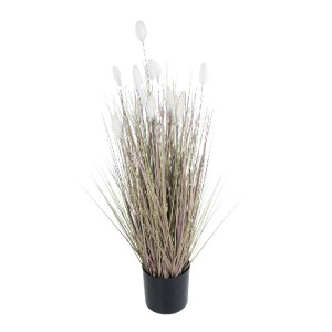 glo-21100-21100_2 GLOBOSTAR® ARTIFICIAL GARDEN BEIGE LAGURU 21100 ΔΙΑΚΟΣΜΗΤΙΚΟ ΦΥΤΟ ΜΠΕΖ ΛΑΓΟΟΥΡΑ Υ70CM