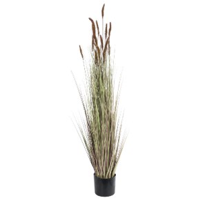 glo-21101-21101_2 GLOBOSTAR® ARTIFICIAL GARDEN BROWN LAGURUS 21101 ΔΙΑΚΟΣΜΗΤΙΚΟ ΦΥΤΟ ΚΑΦΕ ΛΑΓΟΟΥΡΑ Υ140CM
