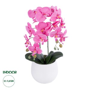 glo-21116-21116_0 GLOBOSTAR® ARTIFICIAL GARDEN PINK ORCHID 21116 ΔΙΑΚΟΣΜΗΤΙΚΟ ΦΥΤΟ ΡΟΖ ΟΡΧΙΔΕΑ Υ45CM