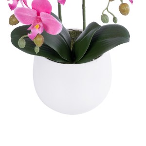 glo-21116-21116_4 GLOBOSTAR® ARTIFICIAL GARDEN PINK ORCHID 21116 ΔΙΑΚΟΣΜΗΤΙΚΟ ΦΥΤΟ ΡΟΖ ΟΡΧΙΔΕΑ Υ45CM
