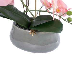 glo-21122-21122_4 GLOBOSTAR® ARTIFICIAL GARDEN SALMON PINK ORCHID 21122 ΔΙΑΚΟΣΜΗΤΙΚΟ ΦΥΤΟ ΡΟΖ-ΠΟΡΤΟΚΑΛΙ ΟΡΧΙ