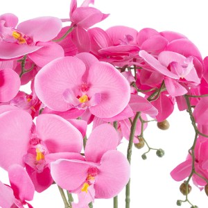 glo-21124-21124_3 GLOBOSTAR® ARTIFICIAL GARDEN PINK ORCHID 21124 ΔΙΑΚΟΣΜΗΤΙΚΟ ΦΥΤΟ ΡΟΖ ΟΡΧΙΔΕΑ Υ50CM