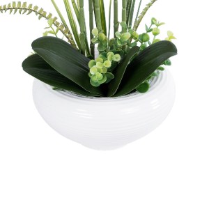 glo-21124-21124_4 GLOBOSTAR® ARTIFICIAL GARDEN PINK ORCHID 21124 ΔΙΑΚΟΣΜΗΤΙΚΟ ΦΥΤΟ ΡΟΖ ΟΡΧΙΔΕΑ Υ50CM