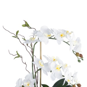 glo-21125-21125_4 GLOBOSTAR® ARTIFICIAL GARDEN WHITE ORCHID 21125 ΔΙΑΚΟΣΜΗΤΙΚΟ ΦΥΤΟ ΛΕΥΚΗ ΟΡΧΙΔΕΑ Υ42CM