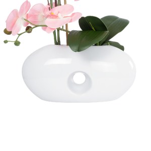 glo-21126-21126_3 GLOBOSTAR® ARTIFICIAL GARDEN PINK ORCHID 21126 ΔΙΑΚΟΣΜΗΤΙΚΟ ΦΥΤΟ ΡΟΖ ΟΡΧΙΔΕΑ Υ42CM