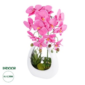 glo-21127-21127_0 GLOBOSTAR® ARTIFICIAL GARDEN HOT PINK ORCHID 21127 ΔΙΑΚΟΣΜΗΤΙΚΟ ΦΥΤΟ ΕΝΤΟΝΟ ΡΟΖ ΟΡΧΙΔΕΑ Υ3