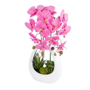 glo-21127-21127_2 GLOBOSTAR® ARTIFICIAL GARDEN HOT PINK ORCHID 21127 ΔΙΑΚΟΣΜΗΤΙΚΟ ΦΥΤΟ ΕΝΤΟΝΟ ΡΟΖ ΟΡΧΙΔΕΑ Υ3