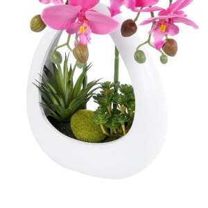 glo-21127-21127_4 GLOBOSTAR® ARTIFICIAL GARDEN HOT PINK ORCHID 21127 ΔΙΑΚΟΣΜΗΤΙΚΟ ΦΥΤΟ ΕΝΤΟΝΟ ΡΟΖ ΟΡΧΙΔΕΑ Υ3