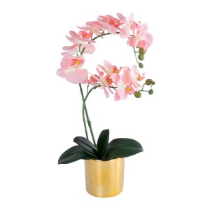 glo-21129-21129_2 GLOBOSTAR® ARTIFICIAL GARDEN SALMON PINK ORCHID 21129 ΔΙΑΚΟΣΜΗΤΙΚΟ ΦΥΤΟ ΦΟΥΞΙΑ ΟΡΧΙΔΕΑ Υ43