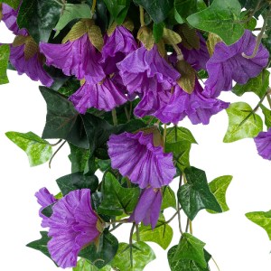 glo-21132-21132_3 GLOBOSTAR® ARTIFICIAL GARDEN  MORNING GLORY HANGIN PLANT 21132 ΤΕΧΝΗΤΟ ΔΙΑΚΟΣΜΗΤΙΚΟ ΚΡΕΜΑΣ