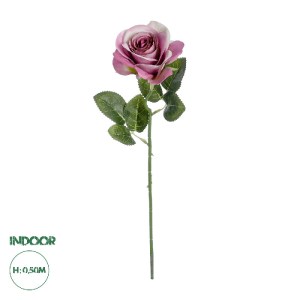 glo-21136-21136_0 GLOBOSTAR® ARTIFICIAL GARDEN  PINK ROSE BRANCH 21136 ΤΕΧΝΗΤΟ ΔΙΑΚΟΣΜΗΤΙΚΟ ΚΛΑΔΙ ΡΟΖΤΡΙΑΝΤΑ