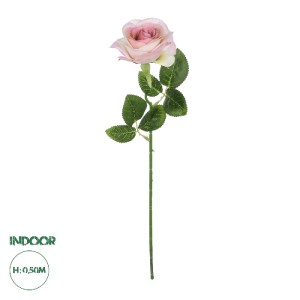 glo-21137-21137_0 GLOBOSTAR® ARTIFICIAL GARDEN LIGHT PINK ROSE  BRANCH 21137 ΤΕΧΝΗΤΟ ΔΙΑΚΟΣΜΗΤΙΚΟ ΚΛΑΔΙ ΑΝΟΙ
