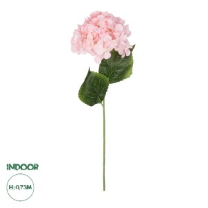 glo-21143-21143_0 GLOBOSTAR® ARTIFICIAL GARDEN PINK HYDRANGEA BRANCH 21143 ΤΕΧΝΗΤΟ ΔΙΑΚΟΣΜΗΤΙΚΟ ΚΛΑΔΙ ΡΟΖ ΟΡ
