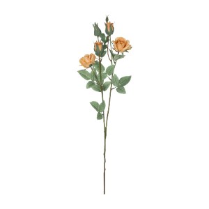 glo-21149-21149_2 GLOBOSTAR® ARTIFICIAL GARDEN SALMON ROSE BRANCH 21149 ΤΕΧΝΗΤΟ ΔΙΑΚΟΣΜΗΤΙΚΟ ΚΛΑΔΙ ΣΑΜΠΑΝΙΖΕ