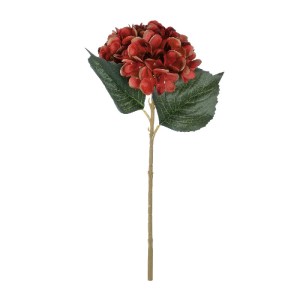 glo-21174-21174_2 GLOBOSTAR® ARTIFICIAL GARDEN RED HYDRANGEA BRANCH 21174 ΤΕΧΝΗΤΟ ΔΙΑΚΟΣΜΗΤΙΚΟ ΚΛΑΔΙ ΟΡΤΑΝΣΙ