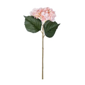glo-21175-21175_2 GLOBOSTAR® ARTIFICIAL GARDEN SALMON HYDRANGEA BRANCH 21175 ΤΕΧΝΗΤΟ ΔΙΑΚΟΣΜΗΤΙΚΟ  ΚΛΑΔΙ ΟΡΤ