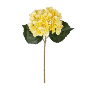 glo-21176-21176_2 GLOBOSTAR® ARTIFICIAL GARDEN YELLOW HYDRANGEA BRANCH 21176 ΤΕΧΝΗΤΟ ΔΙΑΚΟΣΜΗΤΙΚΟ ΚΛΑΔΙ ΟΡΤΑ