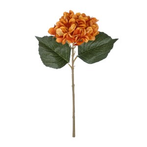 glo-21179-21179_2 GLOBOSTAR® ARTIFICIAL GARDEN ORANGE HYDRANGEA BRANCH 21179 ΤΕΧΝΗΤΟ ΔΙΑΚΟΣΜΗΤΙΚΟ ΚΛΑΔΙ ΟΡΤΑ