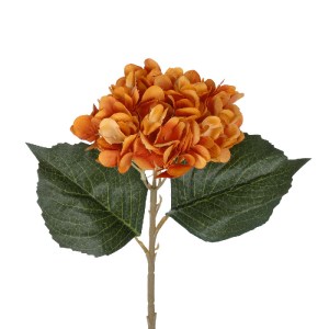 glo-21179-21179_3 GLOBOSTAR® ARTIFICIAL GARDEN ORANGE HYDRANGEA BRANCH 21179 ΤΕΧΝΗΤΟ ΔΙΑΚΟΣΜΗΤΙΚΟ ΚΛΑΔΙ ΟΡΤΑ