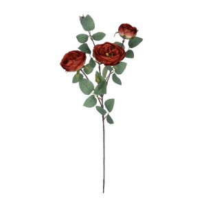 glo-21182-21182_2 GLOBOSTAR® ARTIFICIAL GARDEN RED CLIMBING ROSE BRANCH 21182 ΤΕΧΝΗΤΟ ΔΙΑΚΟΣΜΗΤΙΚΟ ΚΛΑΔΙ ΤΡΙ