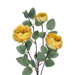glo-21186-21186_3 GLOBOSTAR® ARTIFICIAL GARDEN YELLOW CLIMBING ROSE BRANCH 21186 ΤΕΧΝΗΤΟ ΔΙΑΚΟΣΜΗΤΙΚΟ ΚΛΑΔΙ 