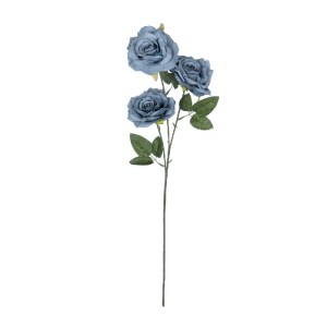 glo-21188-21188_2 GLOBOSTAR® ARTIFICIAL GARDEN GREY BLUE CLIMBING ROSE BRANCH 21188 ΤΕΧΝΗΤΟ ΔΙΑΚΟΣΜΗΤΙΚΟ ΚΛΑ