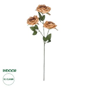 glo-21189-21189_0 GLOBOSTAR® ARTIFICIAL GARDEN PEACH  CLIMBING ROSE BRANCH 21189 ΤΕΧΝΗΤΟ ΔΙΑΚΟΣΜΗΤΙΚΟ ΚΛΑΔΙ 