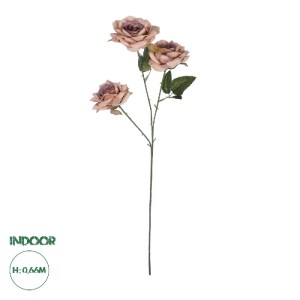 glo-21190-21190_0 GLOBOSTAR® ARTIFICIAL GARDEN OLD PINK CLIMBING ROSE BRANCH 21190 ΤΕΧΝΗΤΟ ΔΙΑΚΟΣΜΗΤΙΚΟ ΚΛΑΔ