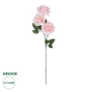 glo-21193-21193_0 GLOBOSTAR® ARTIFICIAL GARDEN LIGHT PINK  CLIMBING ROSE BRANCH 21193 ΤΕΧΝΗΤΟ ΔΙΑΚΟΣΜΗΤΙΚΟ Κ