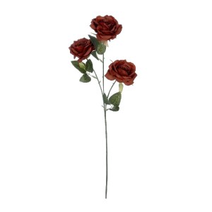 glo-21196-21196_2 GLOBOSTAR® ARTIFICIAL GARDEN RED CLIMBING ROSE BRANCH 21196 ΤΕΧΝΗΤΟ ΔΙΑΚΟΣΜΗΤΙΚΟ ΚΛΑΔΙ ΤΡΙ
