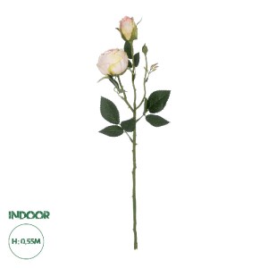 glo-21198-21198_0 GLOBOSTAR® ARTIFICIAL GARDEN CHAMPAGNE DAMASK CLIMBING ROSE BRANCH 21198 ΤΕΧΝΗΤΟ ΔΙΑΚΟΣΜΗΤ