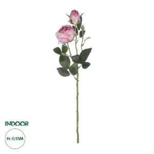 glo-21199-21199_0 GLOBOSTAR® ARTIFICIAL GARDEN PINK DAMASK CLIMBING ROSE BRANCH 21199 ΤΕΧΝΗΤΟ ΔΙΑΚΟΣΜΗΤΙΚΟ Κ