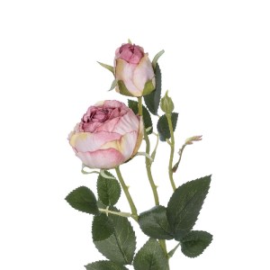 glo-21199-21199_3 GLOBOSTAR® ARTIFICIAL GARDEN PINK DAMASK CLIMBING ROSE BRANCH 21199 ΤΕΧΝΗΤΟ ΔΙΑΚΟΣΜΗΤΙΚΟ Κ