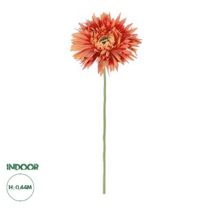 glo-21206-21206_0 GLOBOSTAR® ARTIFICIAL GARDEN ORANGE  ROSE BRANCH 21206 ΤΕΧΝΗΤΟ ΔΙΑΚΟΣΜΗΤΙΚΟ ΚΛΑΔΙ ΖΕΡΜΠΕΡΑ
