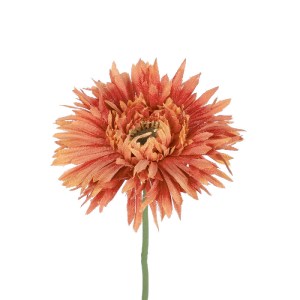 glo-21206-21206_3 GLOBOSTAR® ARTIFICIAL GARDEN ORANGE  ROSE BRANCH 21206 ΤΕΧΝΗΤΟ ΔΙΑΚΟΣΜΗΤΙΚΟ ΚΛΑΔΙ ΖΕΡΜΠΕΡΑ