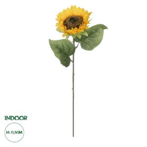 glo-21212-21212_0 GLOBOSTAR® ARTIFICIAL GARDEN YELLOW SUNFLOWER  BRANCH 21212 ΤΕΧΝΗΤΟ ΔΙΑΚΟΣΜΗΤΙΚΟ ΚΛΑΔΙ ΗΛΙ
